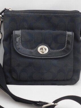 Coach Black Fabric Crossbody Bag